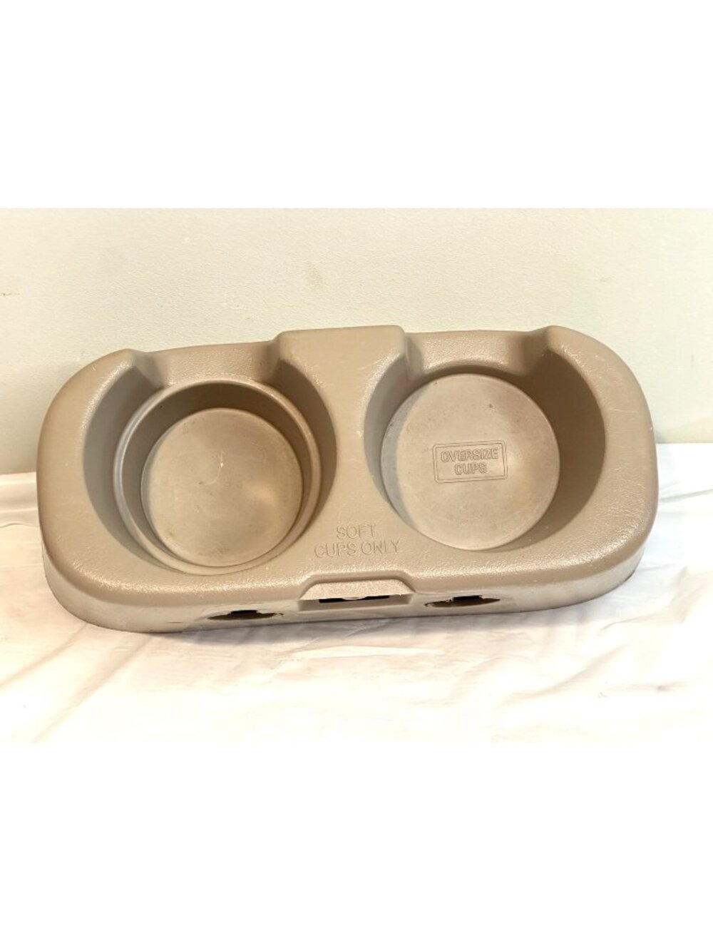 Rear Back Seat Cupholder Cup Holder Tan OEM 99-04 Ford F250 F350 Crew Cab